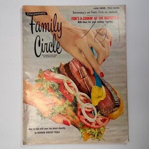Vintage 1958 Family Circle Magazine • July Issue • Retro Ads & Recipes